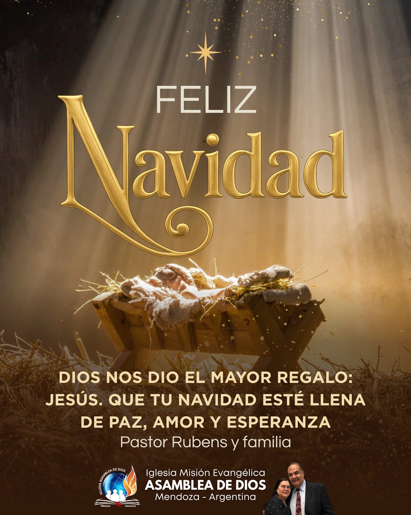 Que esta noche esté llena de alegría y paz, y que nuestro Señor Jesucristo sea el centro de nuestra celebración. ¡Feliz Navidad!
